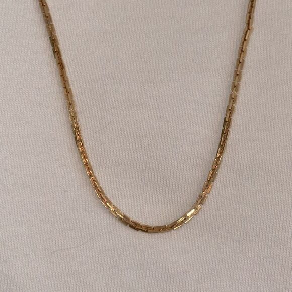 Vintage Jewelry - Vintage Shiny Gold-Tone Box Chain 24” Necklace